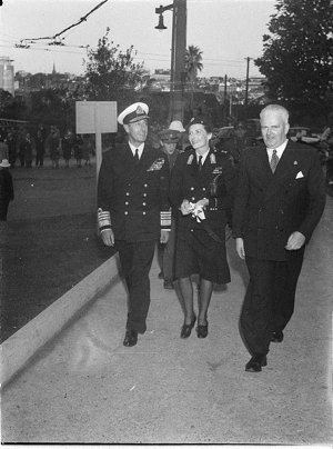 Lord and Lady Mountbatten at British Centre