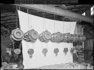 Seven electric winches and snatch-blocks. Alfred Snasha...