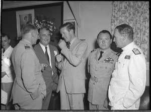 Lord De L'Isle and Dudley visiting Williamtown Air Base
