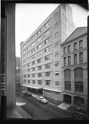 S Hoffnung's Building, Sussex Street frontage (for Buil...