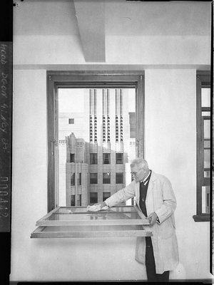 A.P.A. Building. The inventor demonstrates the detail o...