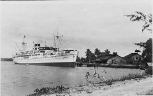 MV "Bulolo" at island port [copy negative]