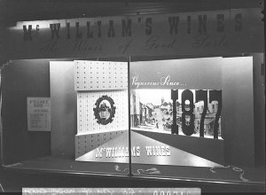 McWilliams' Wines 70th anniversary display