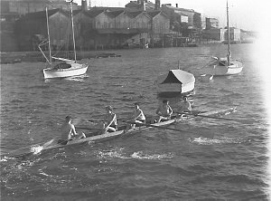 Rowing, women's fours, Birkenhead Point
