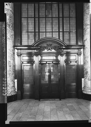 Commercial Bank doorway (for Building Publishing Co)