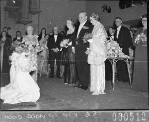 Debutantes being presented, 1/19th Battalion Ball