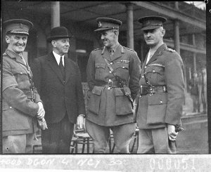 Minister for Defence and three officers (Officers' Scho...