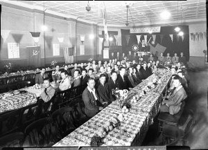 Chinese King John Association banquet, showing Russian,...