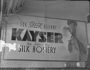 Kayser fully fashioned silk hosiery (taken for Mr Guill...