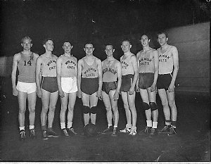 Mormon Colts basket-ball team at Sports Arena