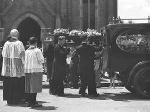 Catholic funeral service at St Mary Immaculate Church, ...