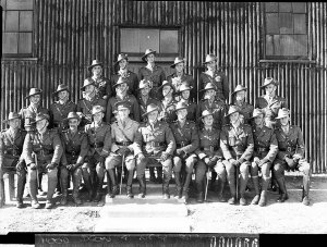 Group of Army officers and NCOs