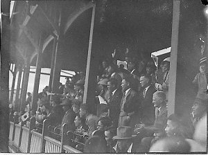 Crowd in grandstand