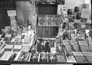 Window display of books (Taken for Mr Lawson, Hoyts The...