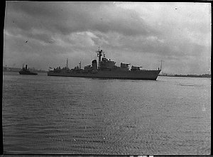 Departure of HMAS "Tobruk"
