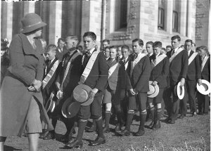 Schoolboys march, Corpus Christi at Manly