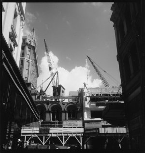 File 14: Sydney, construction west end of Bond St, 1930...