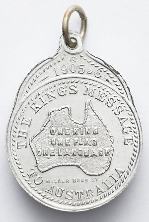 Item 0460: Medal from the Exhibition of Australian Manufactures & Products, 1905-1906