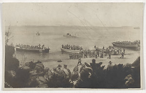 Landing of Australian troops at Gallipoli