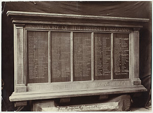 [War Memorial erected to British librarians at the Brit...