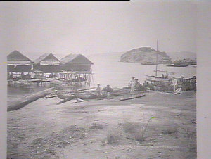 Port Moresby village scene