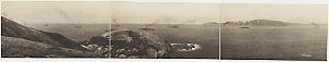 [Panoramas of World War I battlefields and transport sh...
