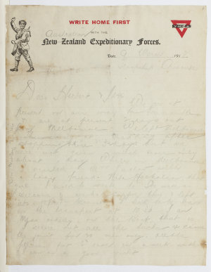Brierley letters, 1918-1919/ Norman Brierley