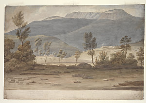 [Panorama of Hobart 1828 - watercolour drawings by Augu...