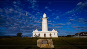 Item 15: Photo of the front of the Macquarie Lighthouse...
