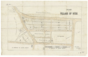 Plan of the Village of Ryde [cartographic material] / E...