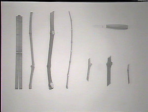 Showing scions, stocks, grafting knife