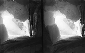 Item 31: Glimpse from the doorway into the igloo over i...