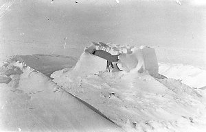 P190: The weathered igloo over ice-shaft. The Grottoes ...