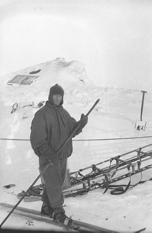 H070: Harrisson on ski at 'The Grottoes'