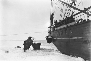 H116: Iceing ship / Frank Hurley
