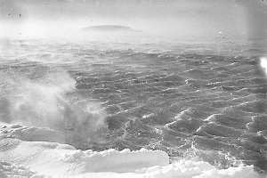 H134: The fury-lashed waters at Cape Denison / Frank Hu...