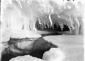 W169: A stalactite-draped grotto on the sea coast near ...