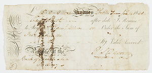 Item 016: Bank of Australia, promissory note, five poun...