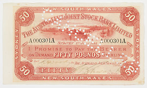 Item 030: Australian Joint Stock Bank Limited, banknote...