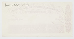 Item 185: London Chartered Bank of Australia, cheque fo...