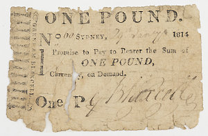 Item 261: Currency note, one pound, issued by G. Blaxce...