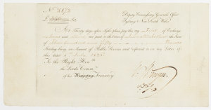 Item 285: Bill of exchange, first, 350 pounds, issued b...
