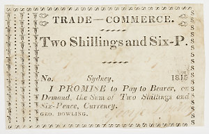 Item 296: Currency note, two shillings and sixpence, is...
