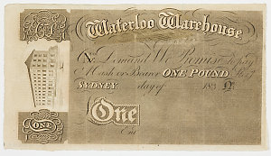 Item 585: Currency note, one pound, issued by Waterloo ...