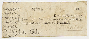 Item 456: Currency note, one shilling and sixpence, iss...