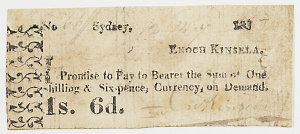 Item 455: Currency note, one shilling and sixpence, iss...