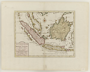 Nieuwe kaart van de Sundasche Eilanden als Borneo, Suma...