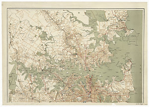 Robinson's road, rail & tramway map of Sydney & suburbs...