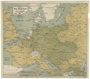 Map of the War Zone in Europe [cartographic material] /...