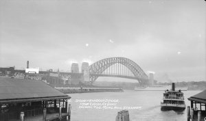 Samuel Wood - postcard photonegatives of Sydney Harbour...